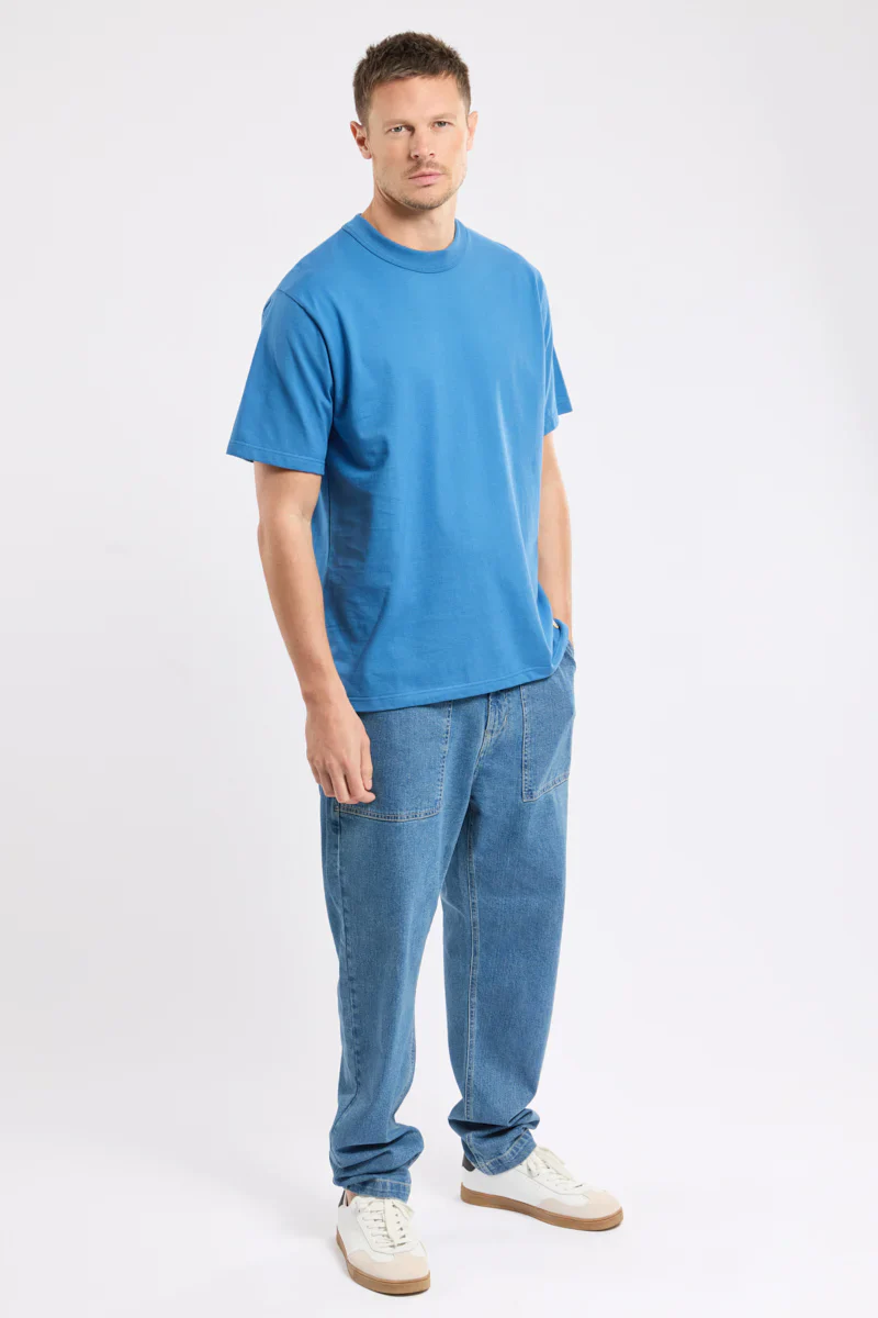 Callac Tee - Waterfall Mid Blue - Image 4