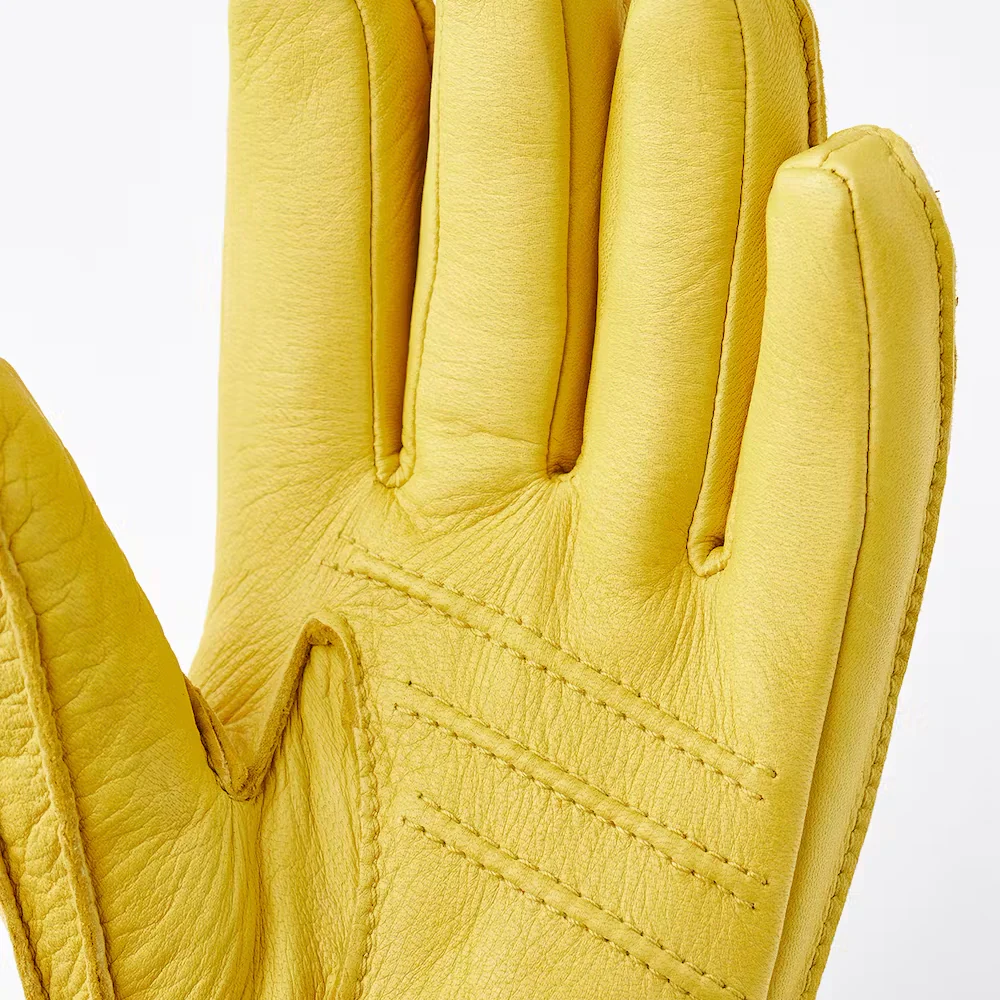 Deerskin Primaloft Gloves - Natural Yellow - Image 3