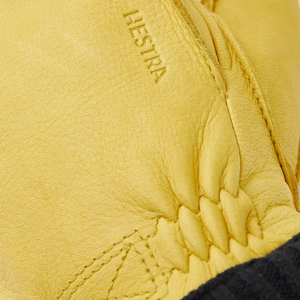 Deerskin Primaloft Gloves - Natural Yellow - Image 4