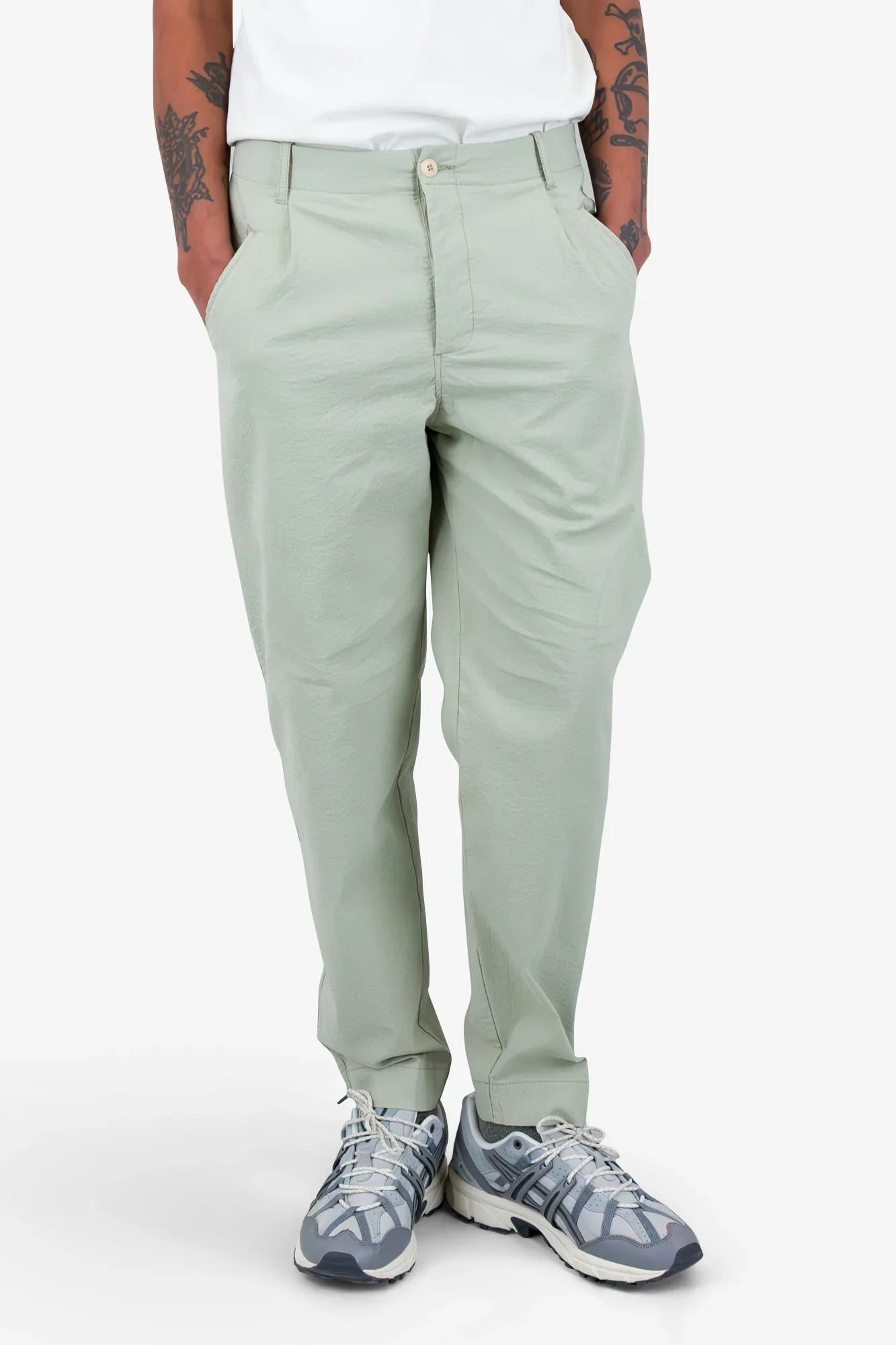 Assembly Pant - Light Sage Seersucker - Image 5