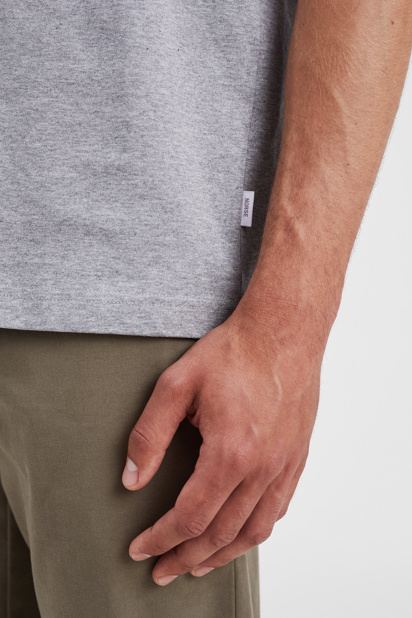 Norse Standard T-Shirt - Grey Melange - Image 5